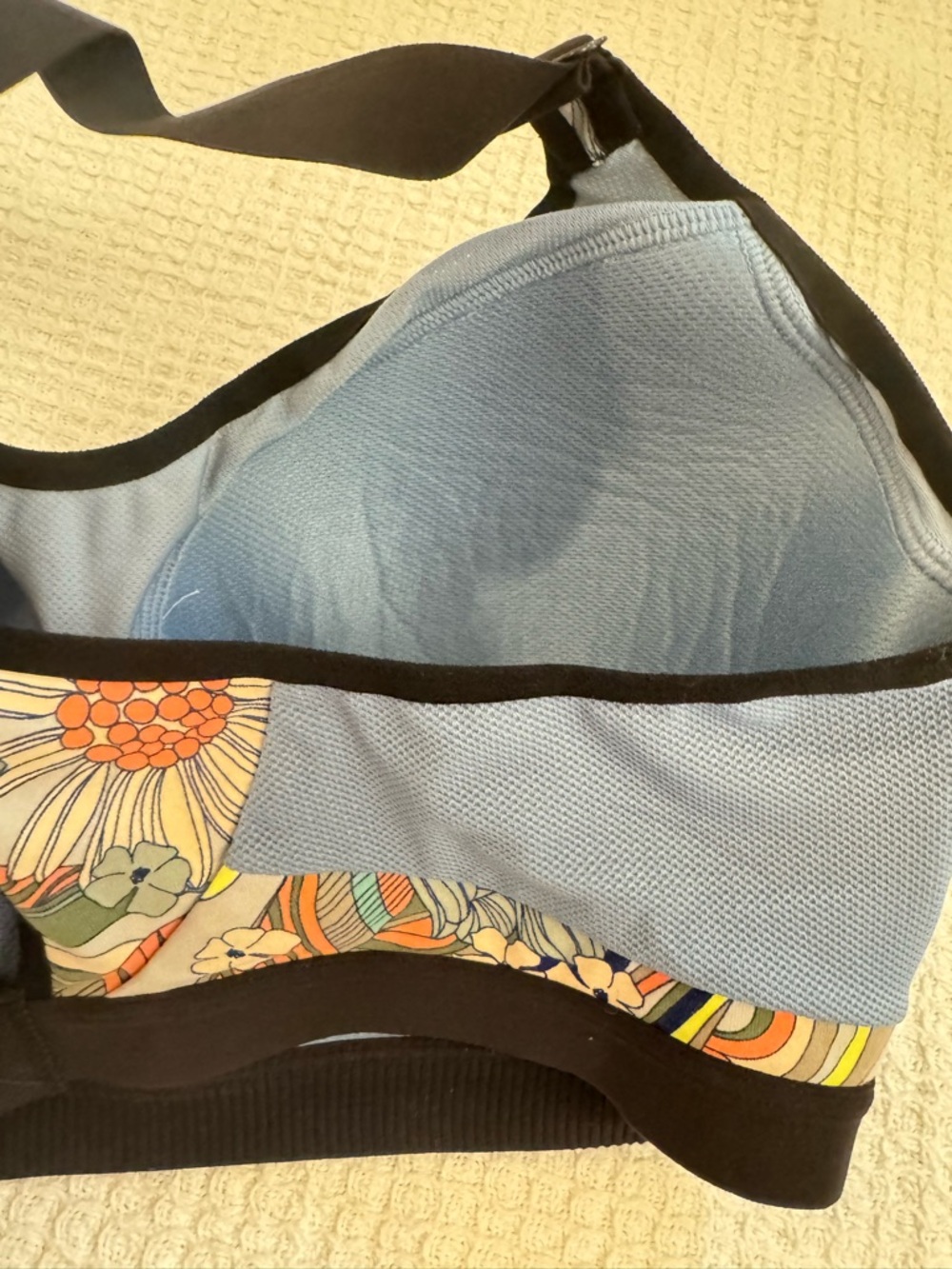 VICTORIAS SECRET MULTICOLOR FLORAL INCREDIBLE VSX SPORT BRA MAX SUPPORT 38D E85 - Picture 10 of 11